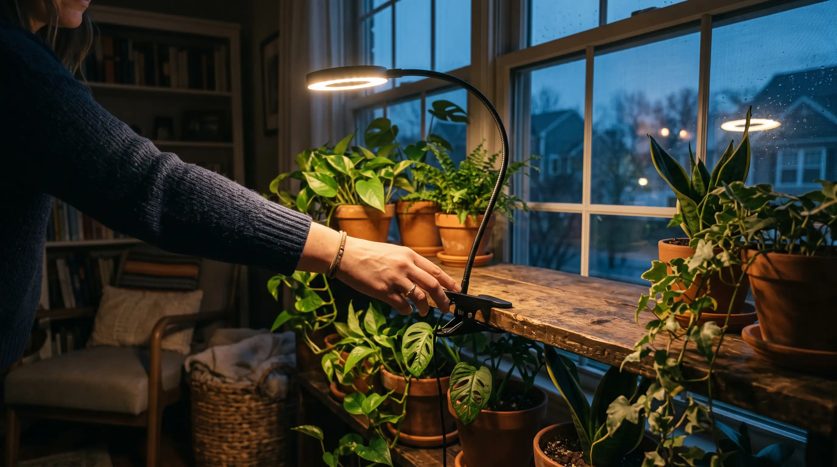 植物生長燈選購指南：全光譜怎麼挑？看懂 PPFD 與瓦數，植物不再徒長